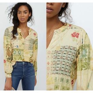 New with tags Anthropologie small patchwork top